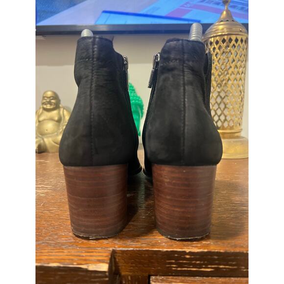 Lucky Brand Women’s Suede Leather Booties a black 7 - Picture 6 of 7
